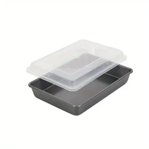 9 x13 Nonstick Professional Baking Pan with Cover - Durable Steel, , Easy- for Baking, Casseroles, , and More, Baking | Transparent Cover | Durable Steel Construction