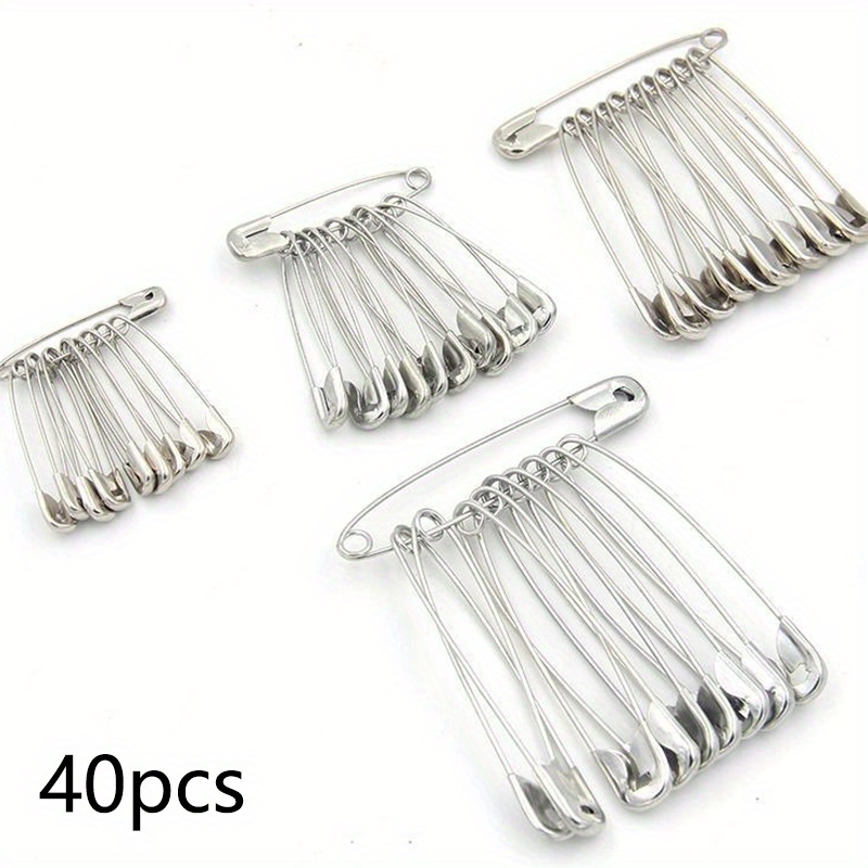 Over 40 Assorted Safety Pins Suitable For Sewing And Crafts