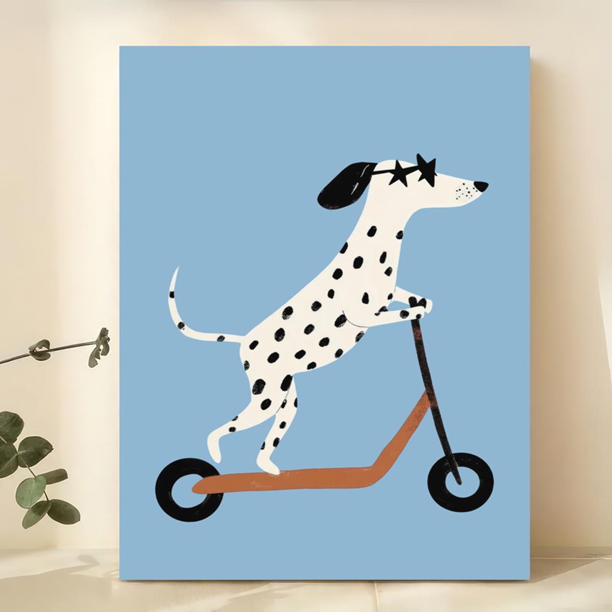 Tableau mural sur toile - Red Scooter , disponible sou