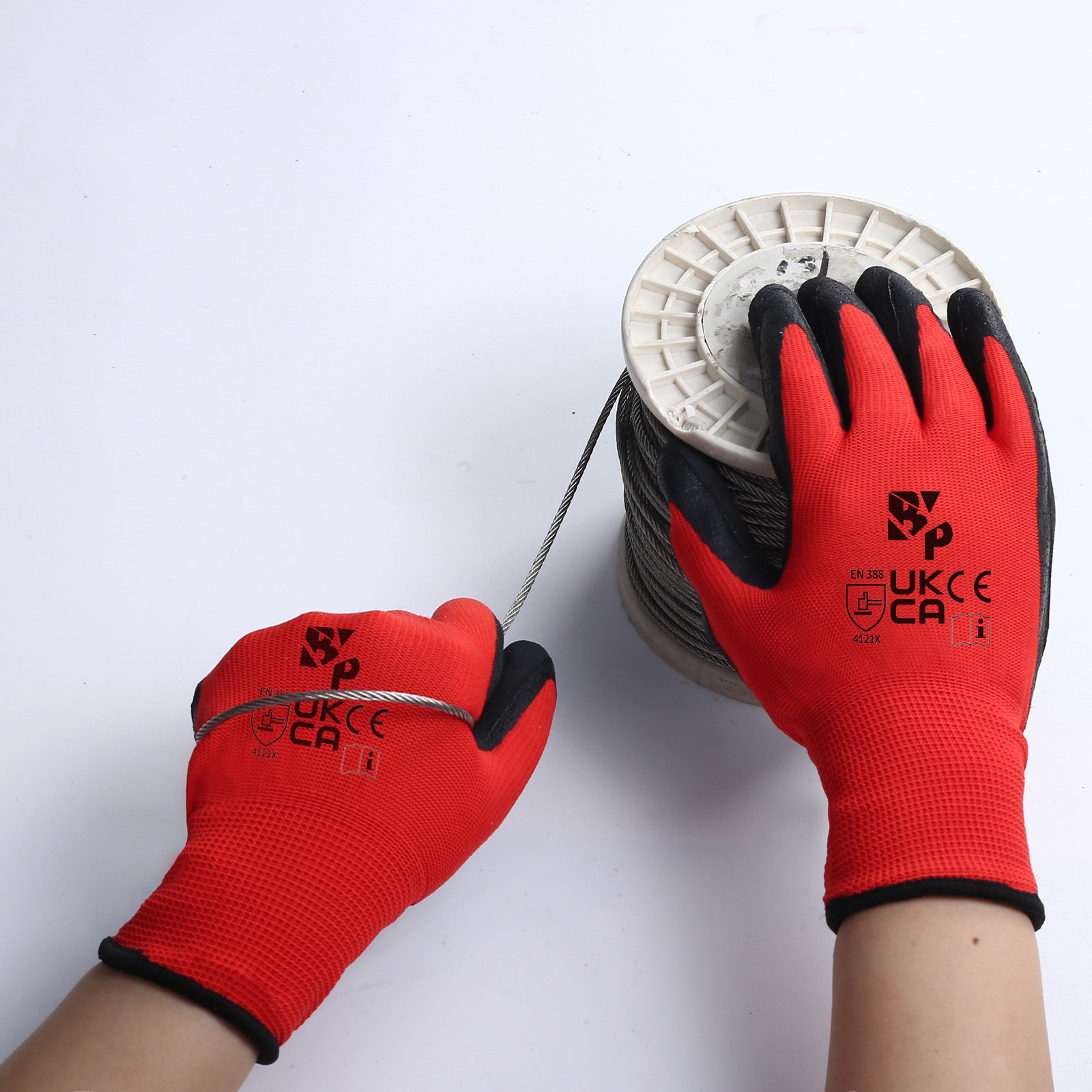 10pcs Heavy-Duty Coated Work Gloves, Labor Gloves, Gardening Gloves, Cycling Gloves, Horse Racing Gloves, Auto Gloves, Anti-Slip Gloves with Perfect Fit, Elastic Polyester Fabric Non-Slip Safety Gloves, Suitable for Various Outdoor Work Scenarios