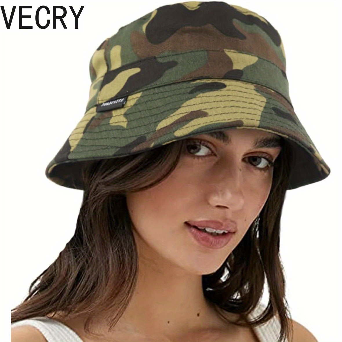 

Vecry Women Denim Washed 100% Bucket Hat Mens Sun Hats