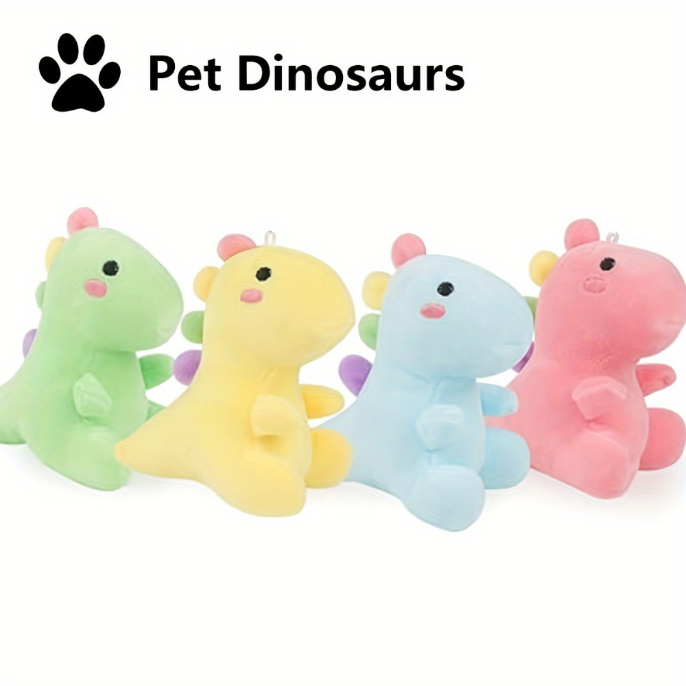 

1pc Mini Dinosaur Plush Toy For Pets - Soft, Cuddly & , Machine Washable - Ideal Interactive Play Companion For Small Dogs And Cats, Perfect Birthday Or Holiday Gift, Assorted Colors