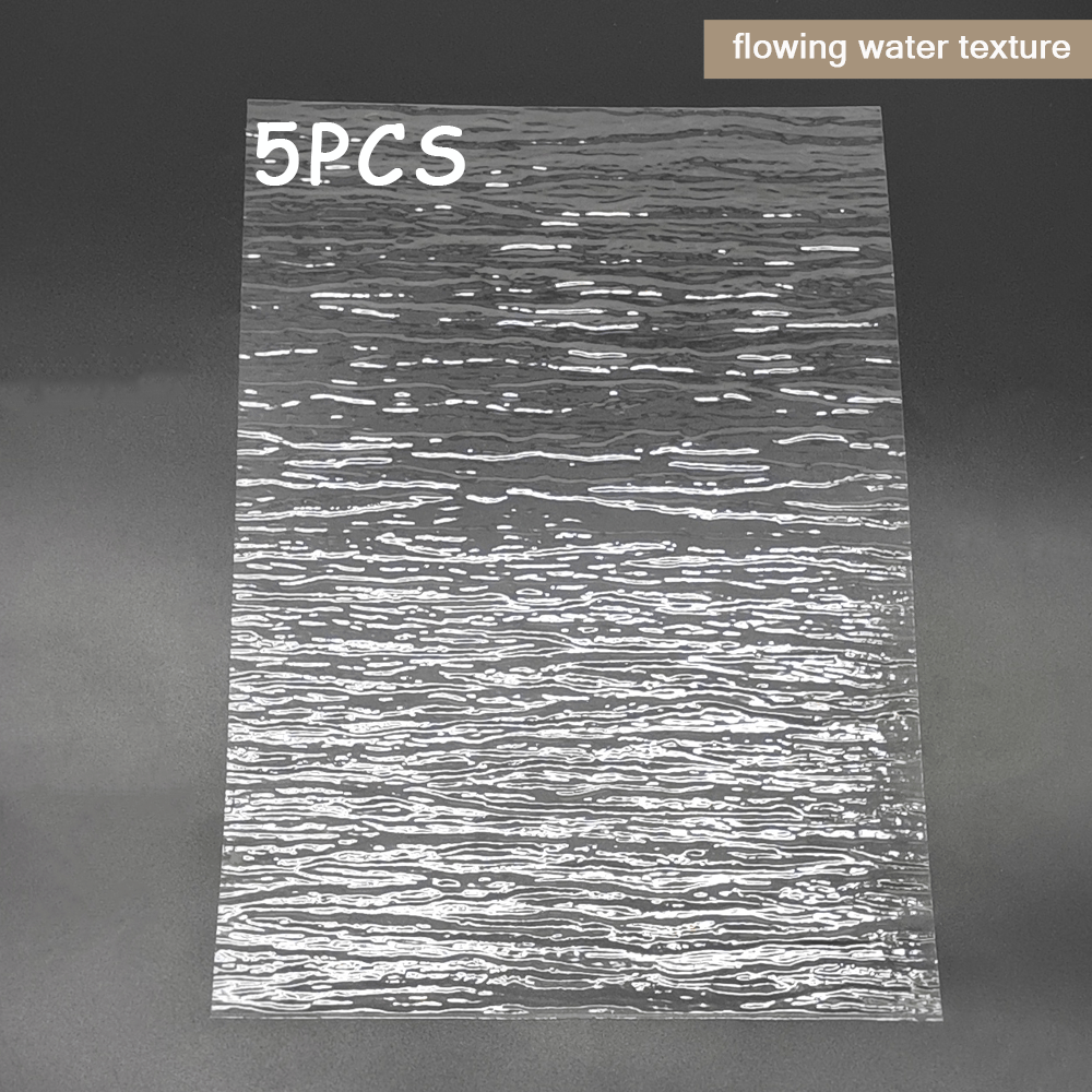 E-shop 5-Laufwasser-Effektfolien, lebensechte Fließfluss- Seesimulation aus Kunststofffolie, Miniatur-Diorama-Landschaftszubehör für