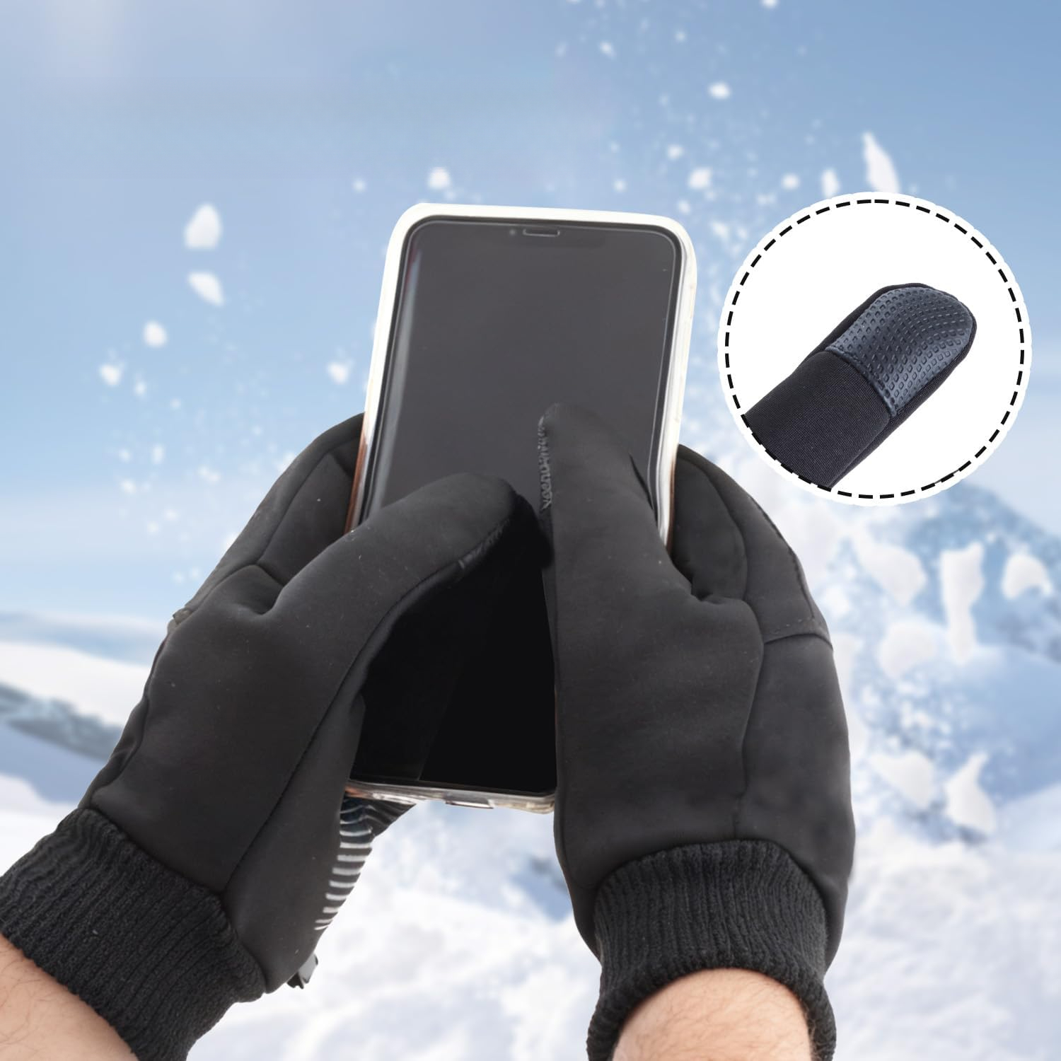 Men's Thermal Gloves with Touchscreen Compatibility