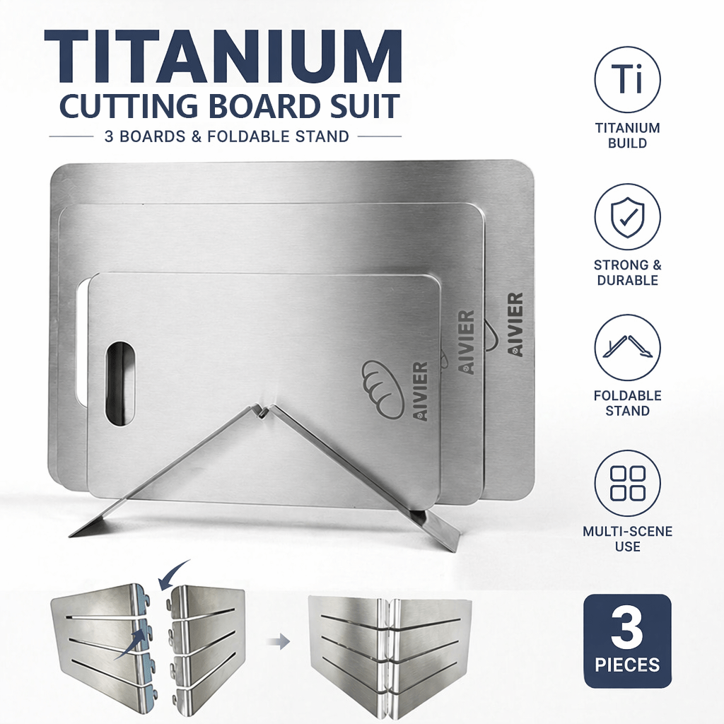 TEMU 4pcs Cutting Board Set 3 Cutting Boards + Matching Stand For Kitchen Use, Dishwasher Safe. Suitable For And Cutting Fruits, Vegetables And Meat.