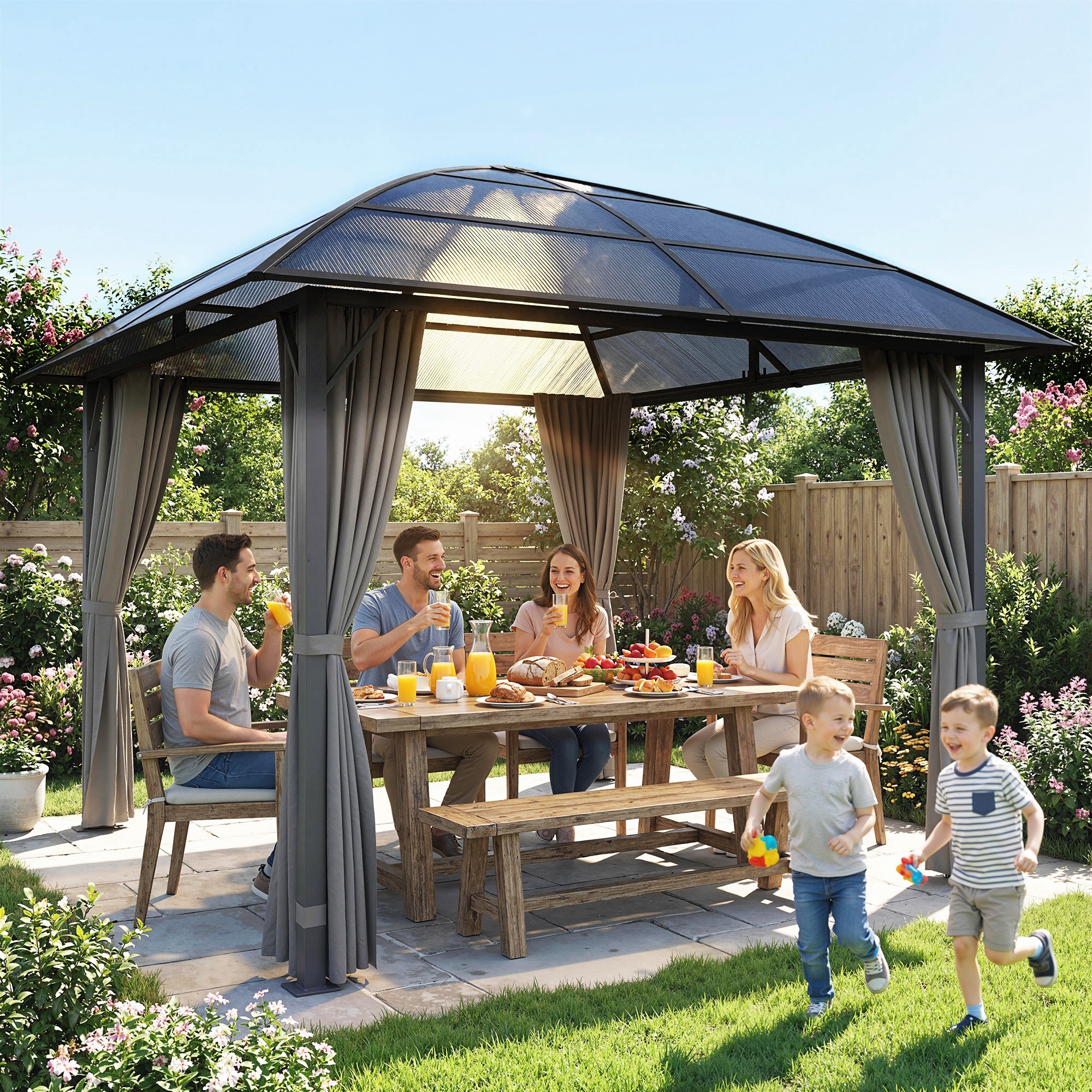 hard top gazebos sold on Temu Canada