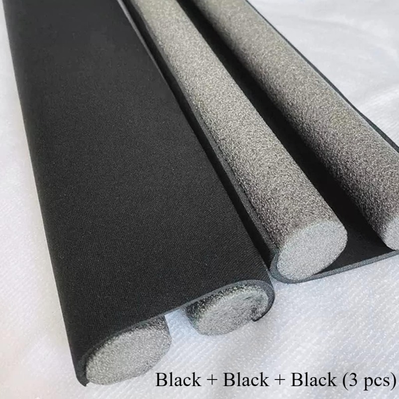 TEMU 3 Packs Of Flexible Protective Strips For Sealing Of Doors, Each Measuring 93cm. Strips Serve As Door Stickers, Providing Sound Insulation And