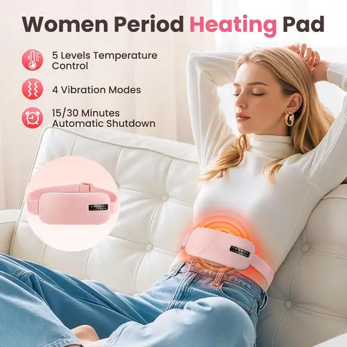 Heizbare Vibrationsmassagegrtel fr die Menstruation - USB mit 4 * & einstellbarer Temperatur, Multifunktionaler Massager Heizbare Vibrationsmassagegrtel fr die Menstruation - USB mit 4 * & einstellbarer Temperatur, Multifunktionaler Massager