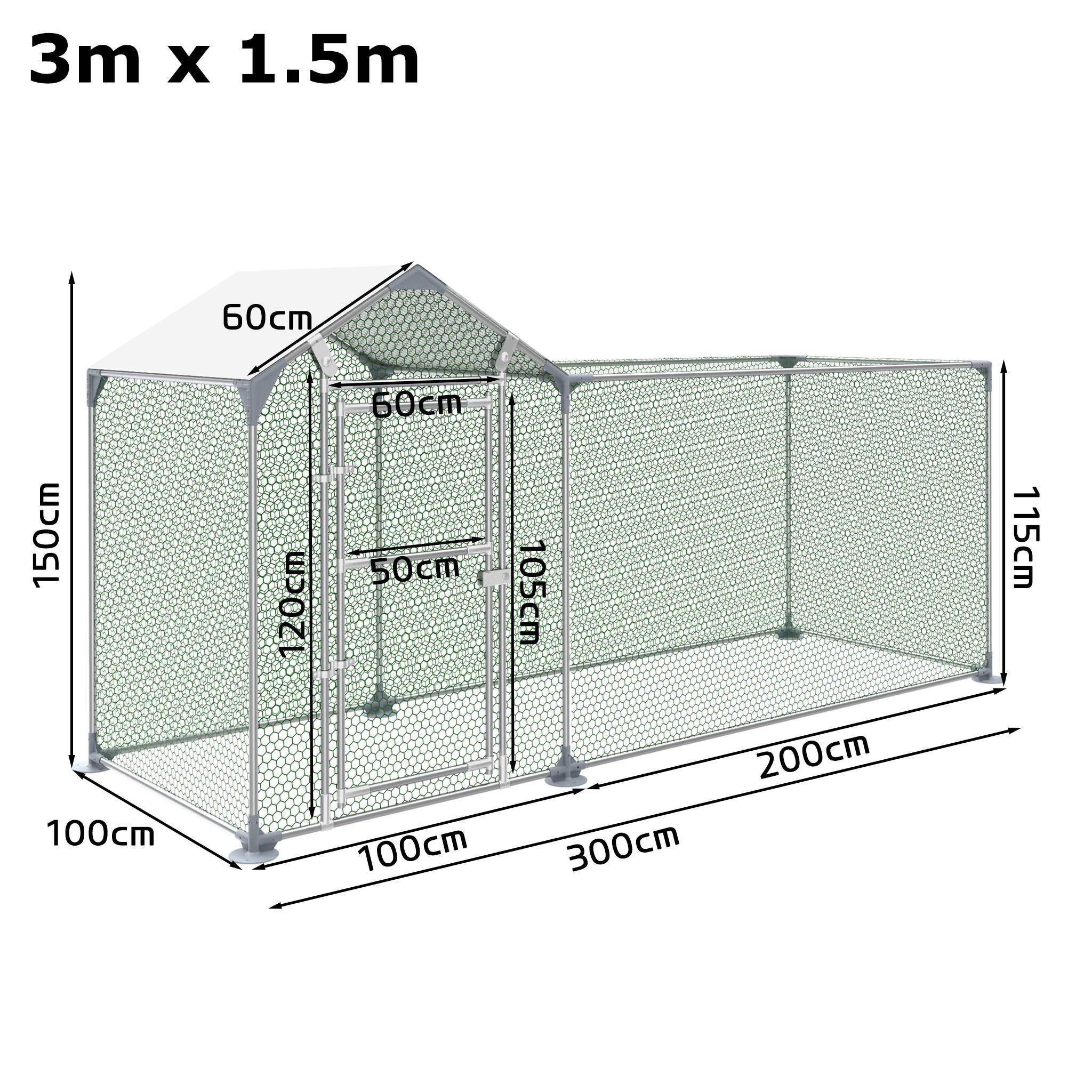Image of Homelive Chicken Coops Measuring 2/3 X 1m, Featuring Roofed Designs With Doors And Locks, Suitable For Outdoor Use. Enclosures Are Ideal For Chickens And Small Pets, Constructed With A Galvanized