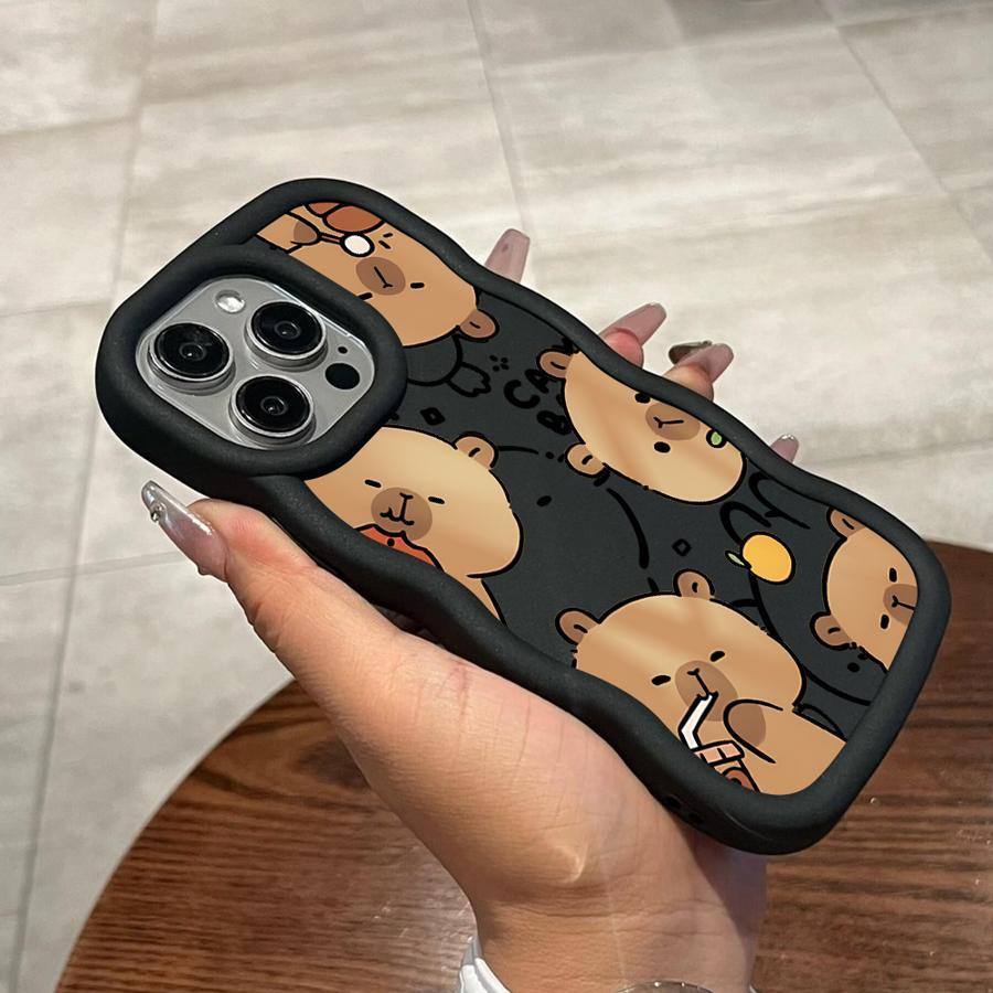 TEMU Cartoon Cute Capybara Phone Case For 15plus 16 11 13 14 Pro 15 11pro 12 16pro Cover