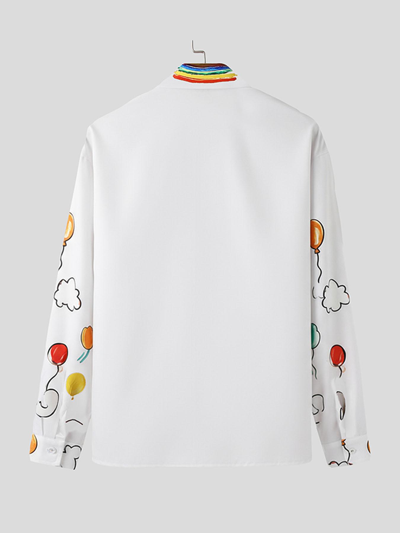   men lapel collar button shirt loose fit long sleeve button up blouse suitable for   hippy style casual wear machine washable spring autumn shirt with lapel collar button front for casual outfits