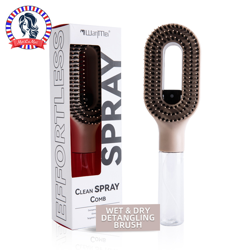 2 in 1 creative hair mist brush for wet and dry styling   free bristles handy water tank   Product details 0