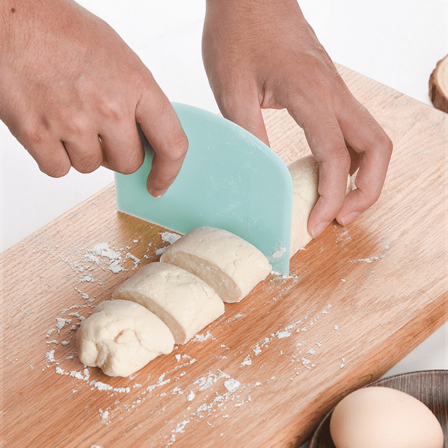 2-Piece Wooden Dough Scraper Set – Semicircle & Trapezoid Shape, Multi-Use Kitchen Tool For Baking, Cooking & Slicing - View #6