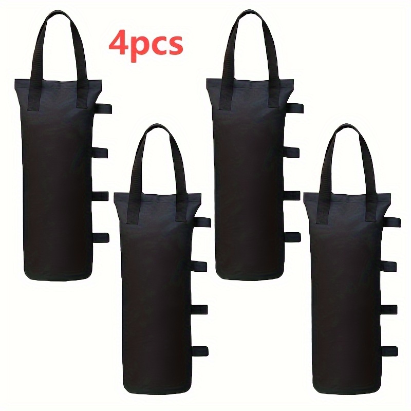   Large  -Up Gazebo Weights- 50.8kg Capacity, Black Sandbags for Instant Tent, Gazebo, and Outdoor Shelter Stability(Without Sand), Gazebo Sandbags, Gazebo Stability, Fashionable Sandbag Design, Durable Fabric Bag