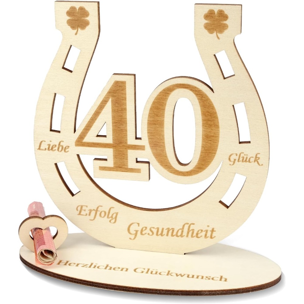 E-shop Ein einzelnes Geschenk zum 40. Geburtstag für eine Frau oder einen Mann, Geldgeschenke für diesen , eine Geburtstagskarte mit Umschlag, eine