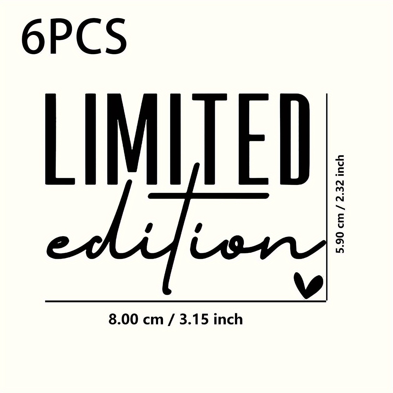 E-shop 6er-Pack limitierte Auflage Aufnäher – Aufkleber zum Aufbügeln – Wärmeübertragungs-Transfers geeignet für Hoodies, Jeans, DIY-T-Shirts,