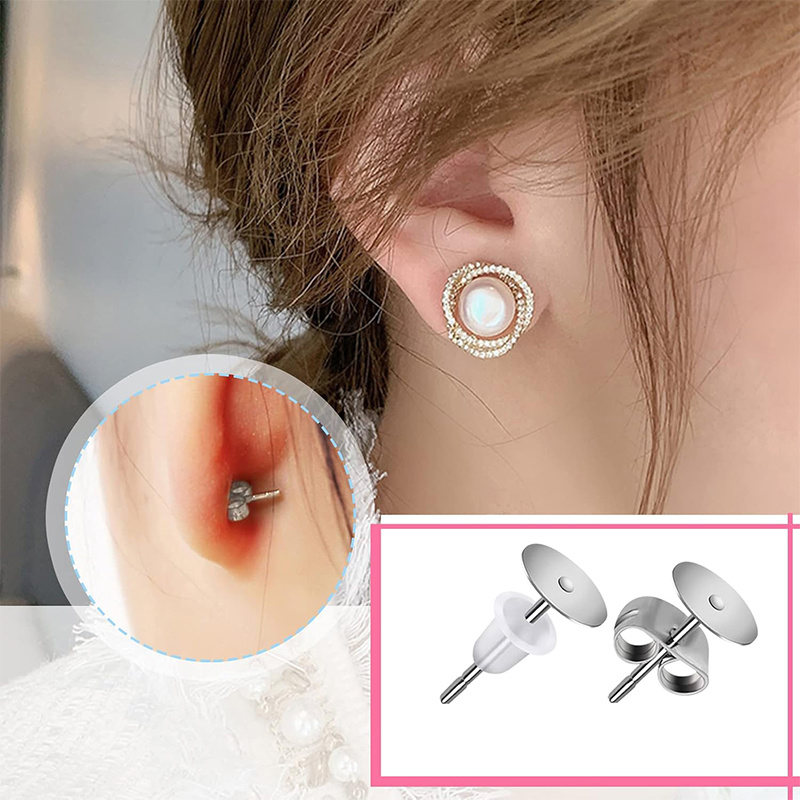 150pcs Stainless Steel Flat Head Ear Studs and Earring Posts