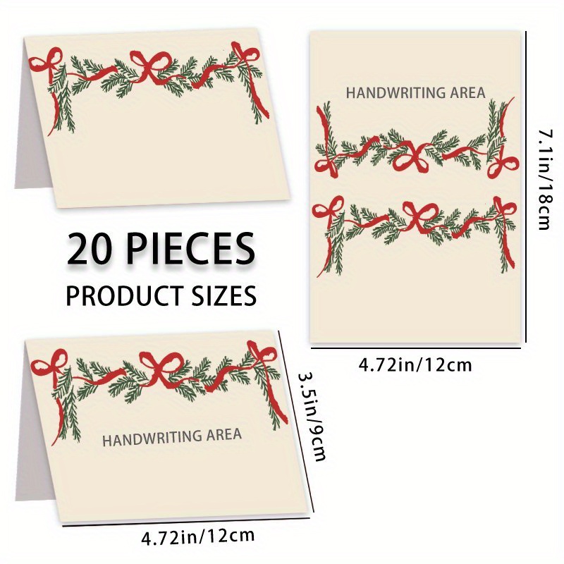 TEMU 20 pezzi, segnaposto per tavolo a forma di albero di Natale, cartellino per prenotazione posto, decorativa per feste natalizie, per matrimoni e