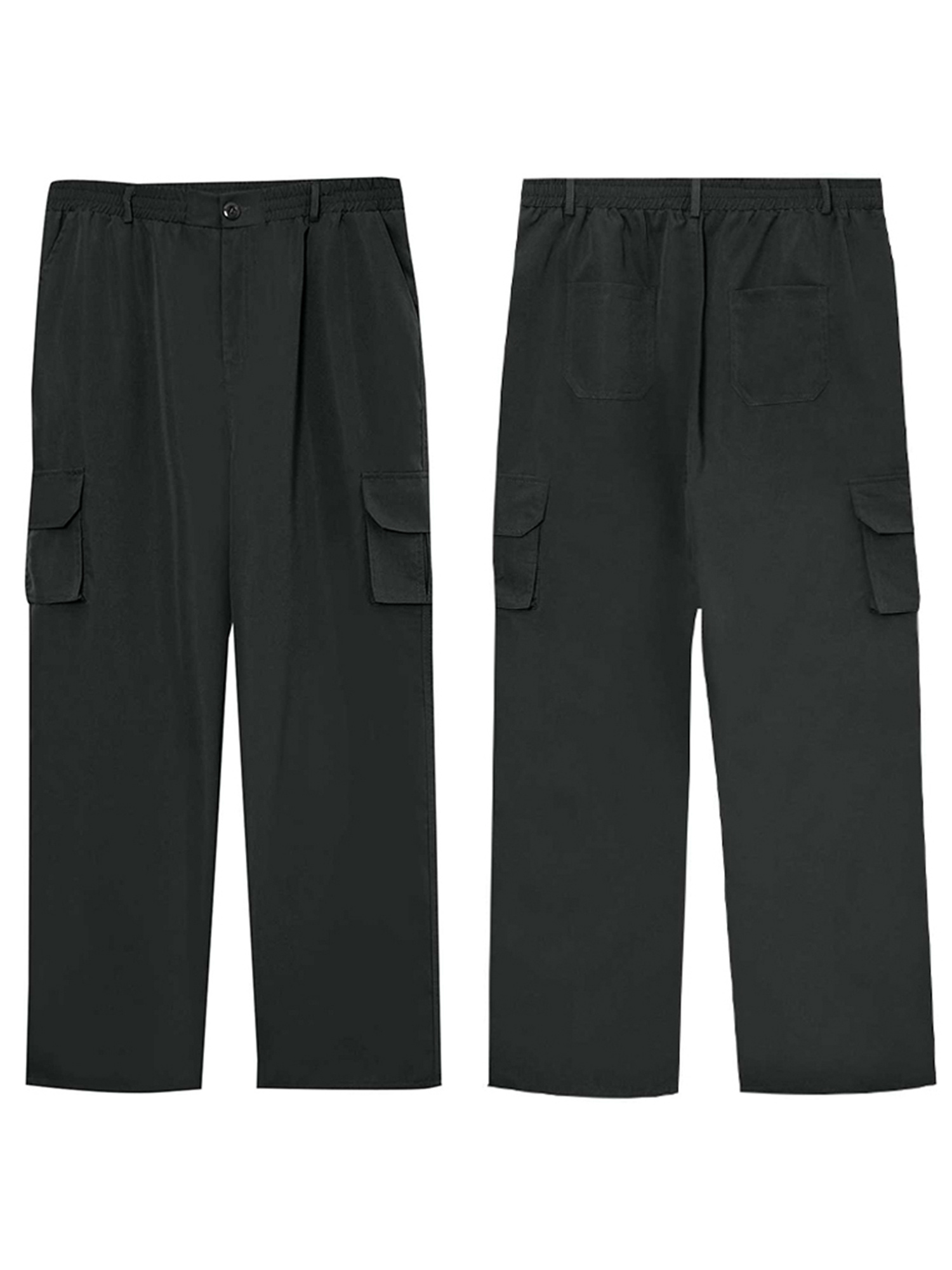 【NONCODE】Maris Back Button Strap Pants Men's Cinch Relaxed Fit White Label Dark Stone Jeans – Boot