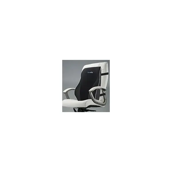 ergonomic lumbar support pillow for office chair & car back support - cushion with adjustable straps, lower back relief, black, hand wash only, ideal for gaming & desk chairs, backrest pillow, comfortable seating, contoured design, durable construction Product details 6