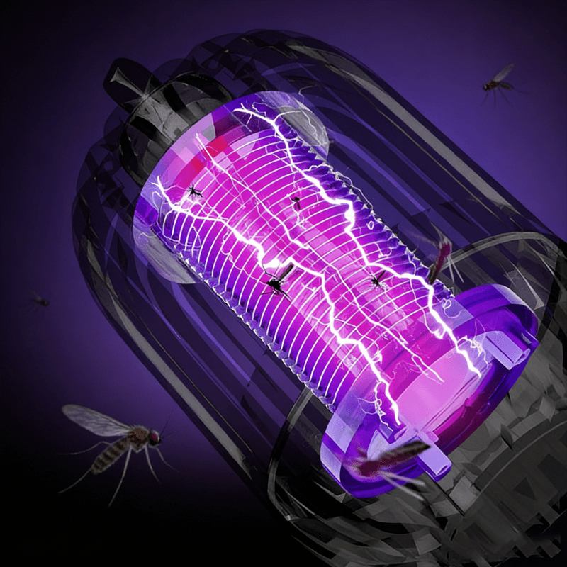 Electric Mosquito Killer Lamp, Rechargeable Mosquito Device, Inhalation Mosquito Trap, Rechargeable Insect Repellent, Suitable for And Home Use, Silent Indoor Mosquito Exterminator