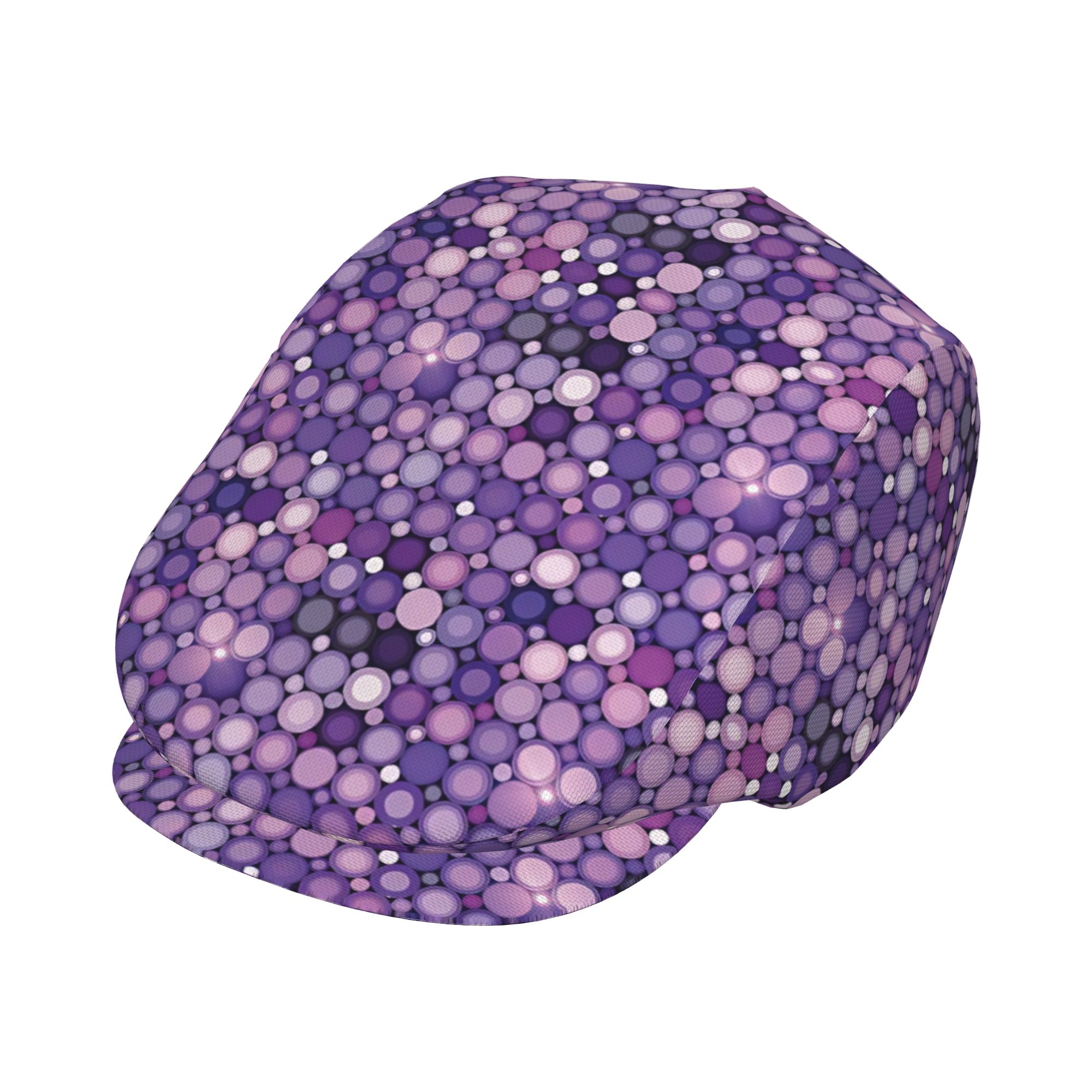 TEMU Violet Men Beret Hat Polyester Adjustable Newsboy Hats Driving Flat Caps Women Beret 1pc