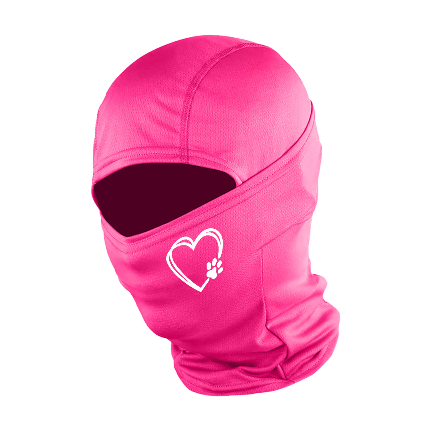 1/2pcs Women's Wind-resistant And Cozy Headgear For Cycling, Suitable For Skiing And Outdoor Activities - Breathable Face Mask Featuring Adorable Dog Paw Designs