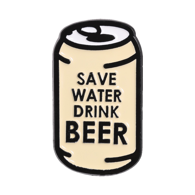 1pc Drink Beer Brooch, Creative Can Shaped Badge, Clothing, Backpack Accessories, Unique Gifts For