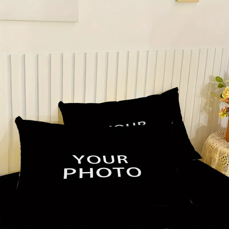 customize a personalized name 3pcs bedding set with red spider web bed skirt including 1 bed skirt and 2 pillowcases without pillow core suitable for bedrooms homes and couples the mattress protector is soft and comfortable to the light beige Product details 7