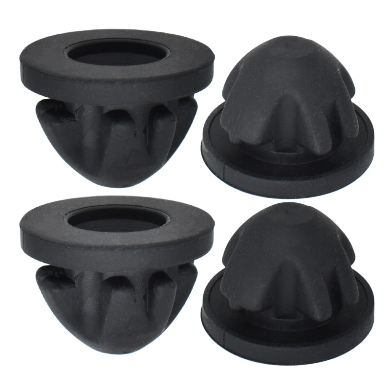 E-shop 4 Stück Motorraumabdeckung Zierleiste Gummi Halterung Ösenbügel Stoßdämpfer 11127614138 für BMW 1 2 3 4 5 6 7 SERIE X6 Mini