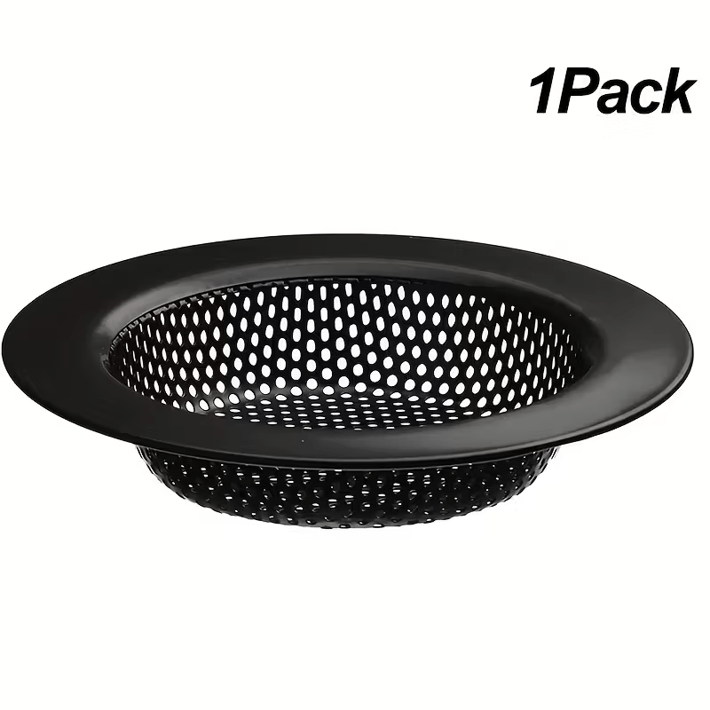 TEMU A Durable And Black Sink Strainer For Kitchens, Compatible With Most Drain Baskets, Featuring An Double-layer Safety Design, Essential For Any