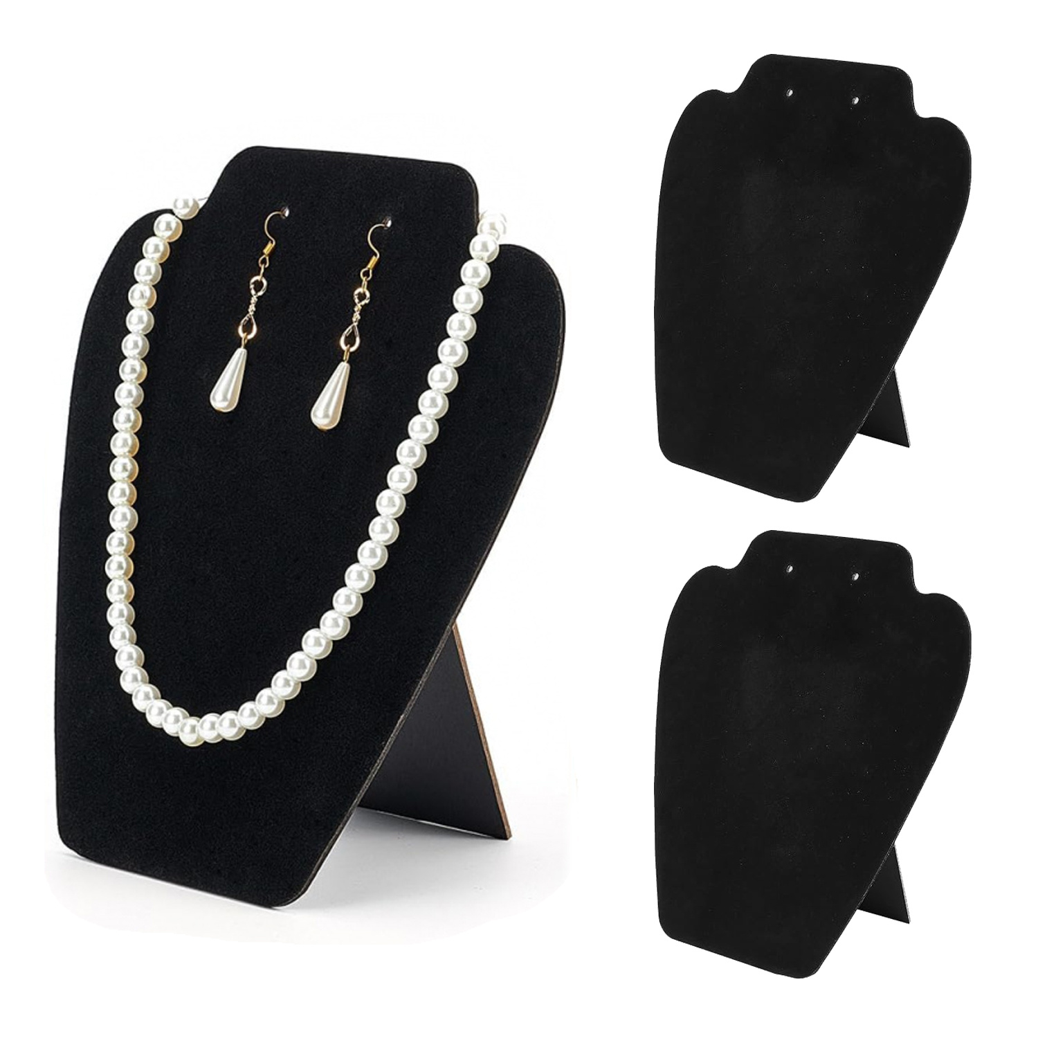 3pcs velvet necklace display jewelry display selling shows Temu