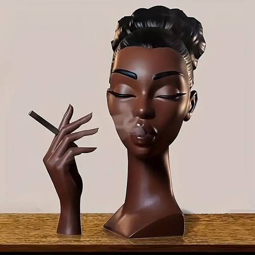 2 pack high end sculpture elegant female resin incense holder multi functional home and office decoration aromatherapy relaxation ornament