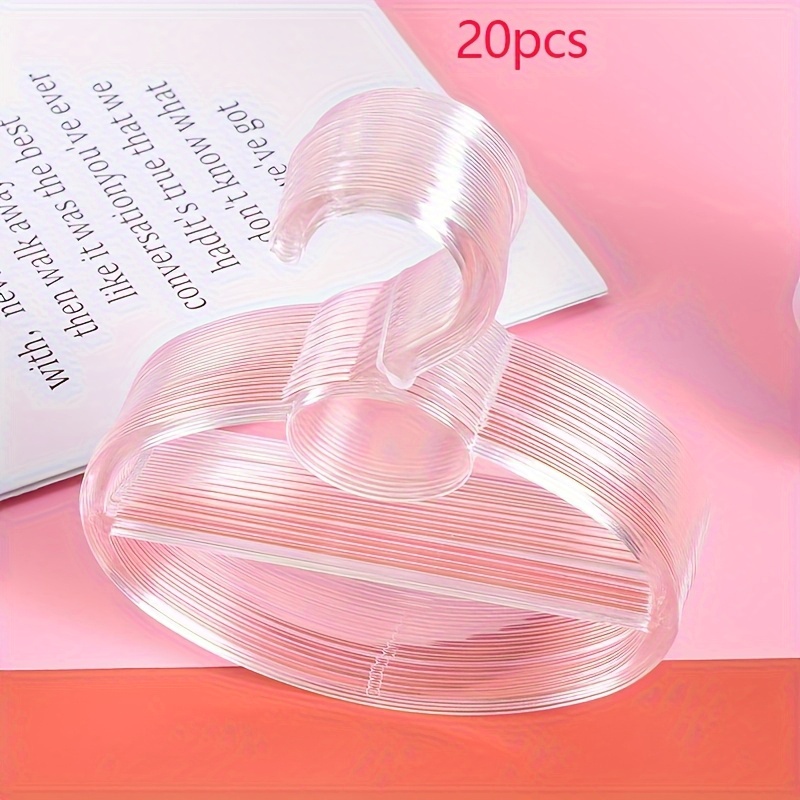 Image of 20pcs Scarf Hooks, Oval Scarf Hanging Rings Tie Scarf Brackets Space Plastic Scarf Containers Suitable For Store Household Bandana And Storage