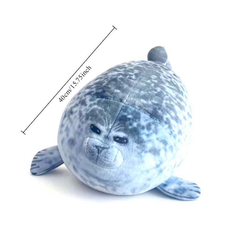 RARE Jellycat Jelly Cat Gray Linus Spotted Seal Plush Stuffed Animal