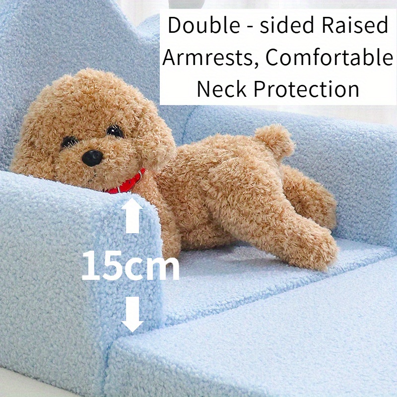 3 layer foldable pet sofa bed for small to medium dogs cats washable flannel 60cm x 125cm   comfortable sleeping area with plush cushion ideal for indoor pets pet bed for dogs   furniture soft pet furniture Product details 4