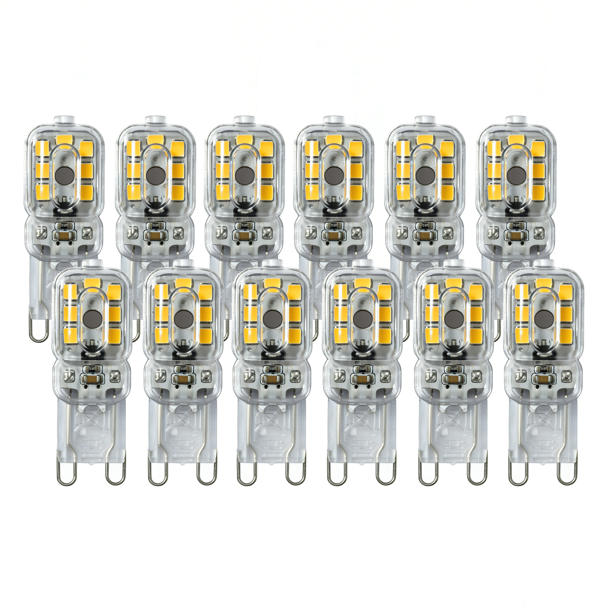 Non-dimmable 2w Light Bulb Led Bulb For Bedroom Room Ceiling Lamp Crystal Lamp Table Lamp Home Indoor Lighting Replacement For Halogen Lamp 12pcs