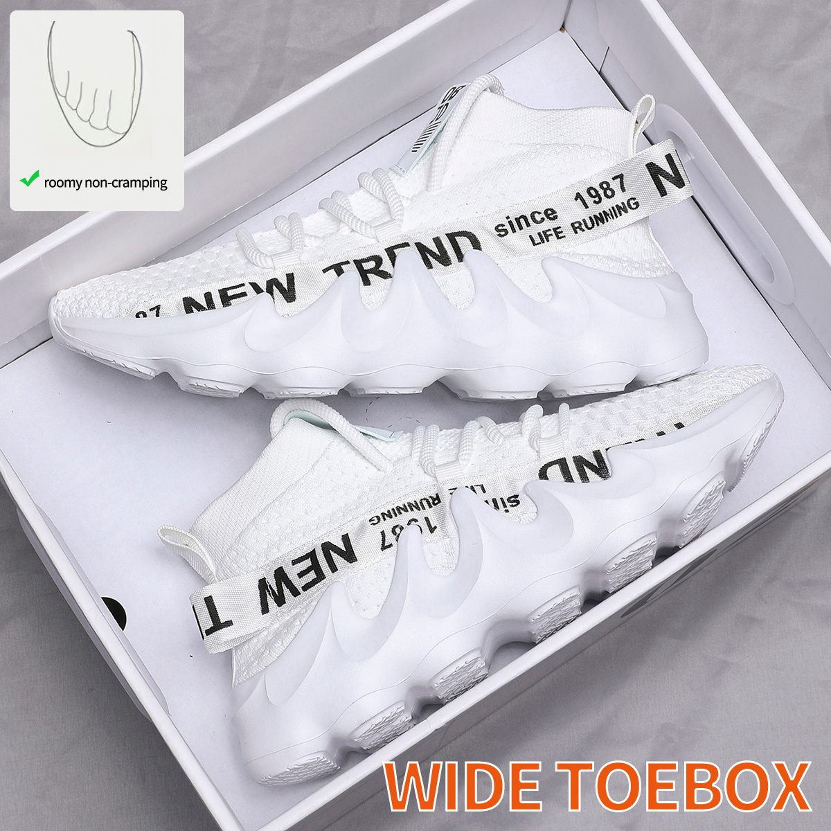 Men's Extra Wide Fit Road Running Shoes