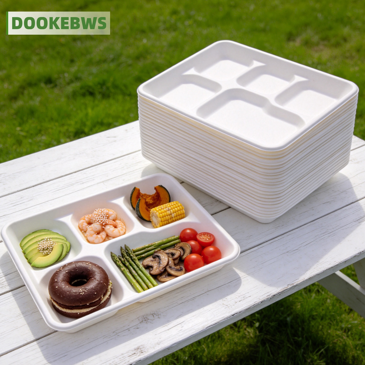 6A Folie Lebensmittelbehälter Mit Deckel – Aluminium-Schalen, Rechteckig, 660 G, Für Catering