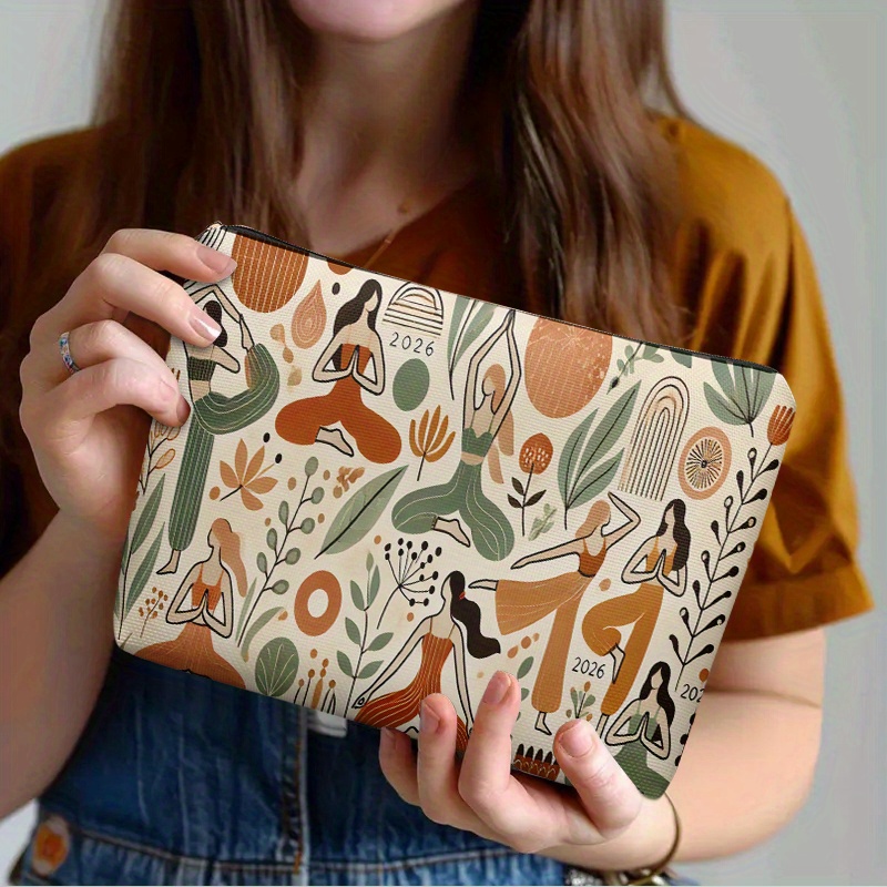 E-shop Kosmetiktasche ., Yoga-Meditation-Natur-, leichte Reißverschluss-Kulturbeutel, geeignet für Reisen den täglichen Gebrauch, multifunktionale