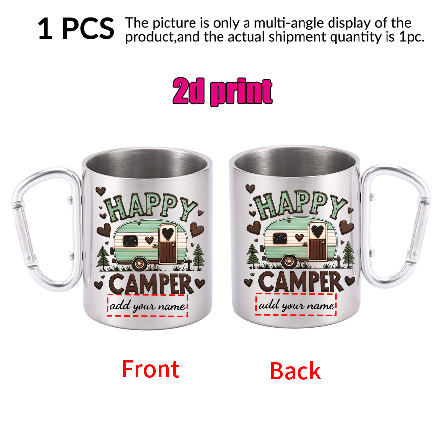 Image of 1pc Custom, , Heart, Tree, Pattern, 10oz Stainless Steel Coffee Mug With , Stainless Steel Travel Mountaineering Mug, Customizable Photo, Durable And Portable