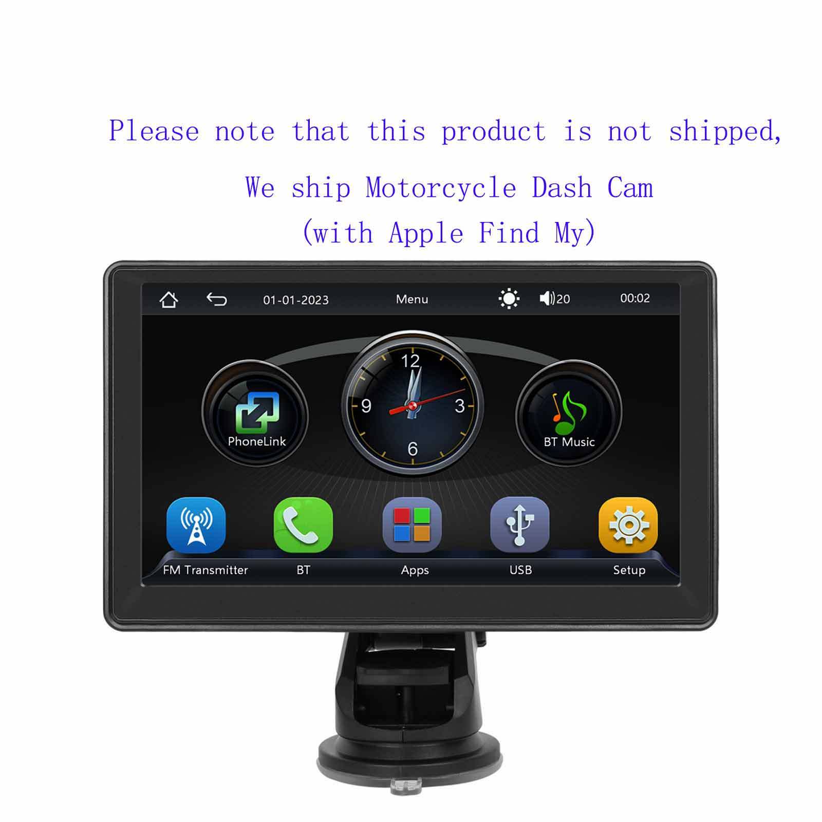 Image of Podofo 2026 Motorcycle Dash Cam 1080p Hd, Compatible Motorcycle Camera, Wifi Dash Camera With Vehicle Location Tracking, Night Vision, Loop Recording, Built-in Buzzer Local Warehouse, Without Battery