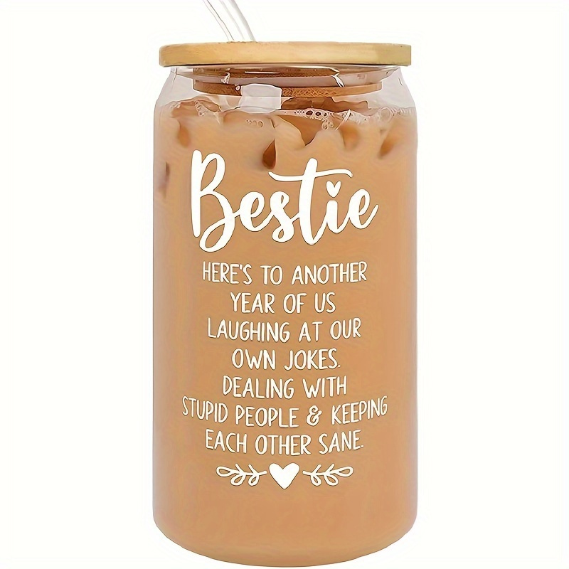Image of Valentine's Day Gift For Female Friend, Birthday Present, 16oz Glass Jar - Ideal Gift For Female Best Friend