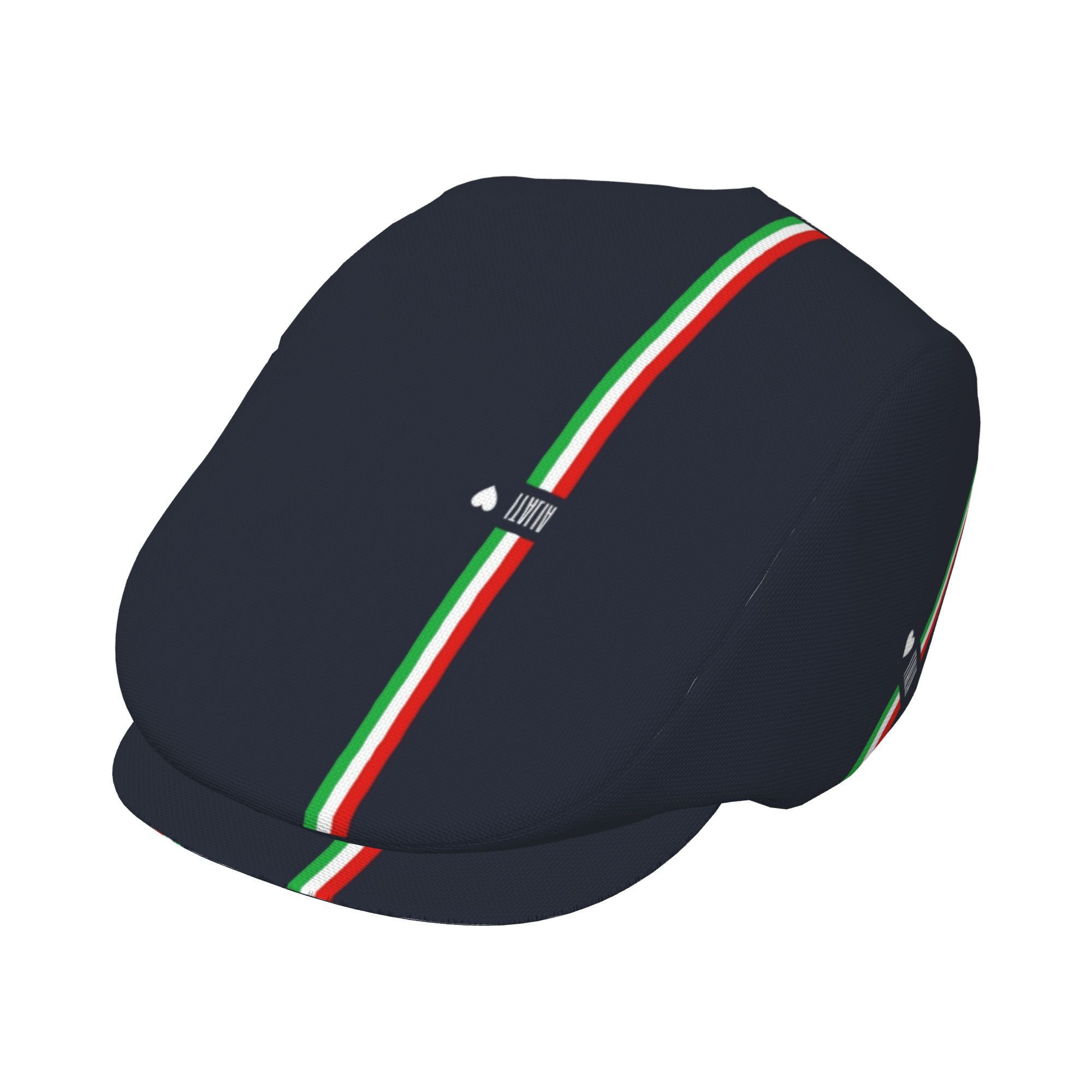 TEMU 1pc Italian Flag Heart Print Hat For Men And Women; Painter's Hat, Newsboy , Beret, Irish-style , Vintage Hat