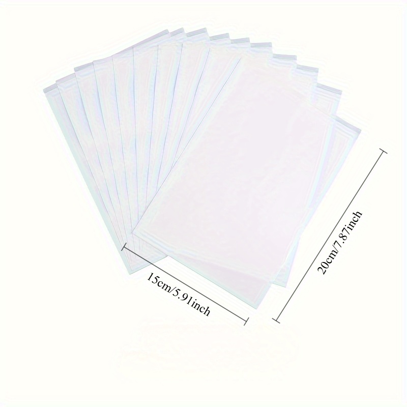 TEMU 5 Stück zuschneidbare transparente doppelseitige Klebefolie – geeignet für DIY-Bastelarbeiten, Scrapbooking, Pop-up-Karten den Bürogebrauch