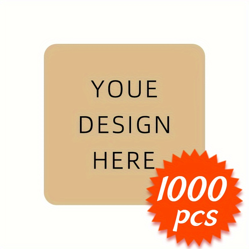 TEMU 1000pcs Set Of Stickers, Personalized Sealing Stickers, Birthday Baptism Stickers, Design Your Own Stickers, Custom Stickers, Business Stickers