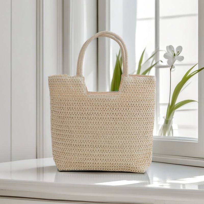 2026 New Style Woven Bag Large Capacity Handbag Shoulder Bag Beach Bag Straw Bag