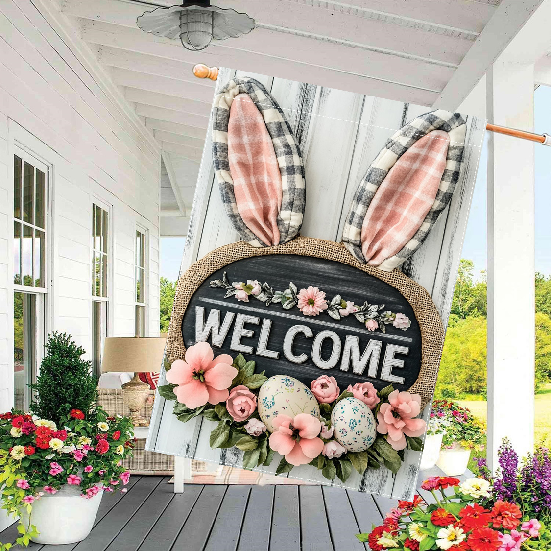 

Easter - 28" X 40" Double- Polyester & , Decorative Seasonal For