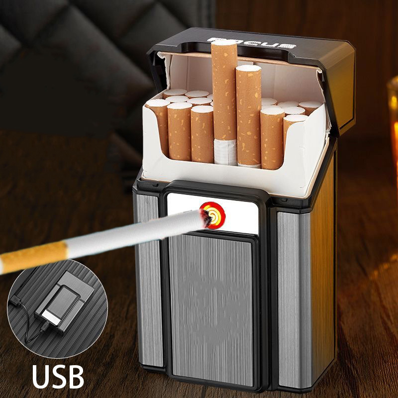elfbar nachfüll pod läuft aus creative gun-shaped windproof jet lighter with hidden cigarette storage  compartment, can hold 8 cigarettes, blue flame and adjustable, convenient  gas filling design ( is not included), suitable for camping, kitchen baking  and