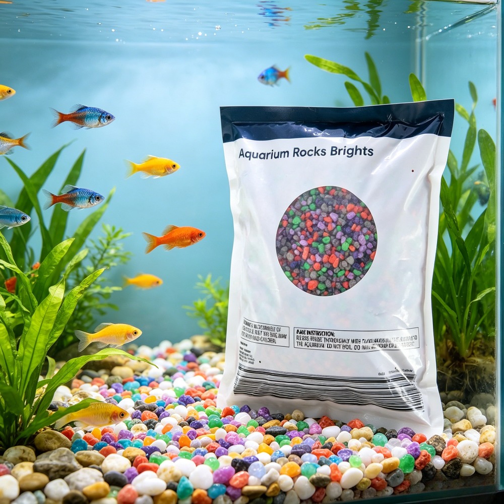 3-Pack Aquarium Rocks Brights Jazz Up Your Aquarium And Give Your Fish a Fun Place to Live in with These Aquarium Rocks